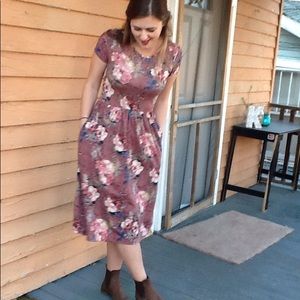 Reb & J Floral Midi Dress